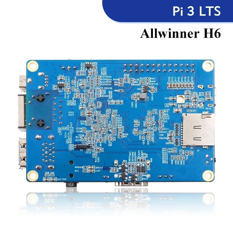 Pre Order Orange Pi 3 LTS Single Board Computer 2GB RAM AllWinner H6 8GB EMMC Development Board Computer Run Android9.0 Ubuntu Debian OS