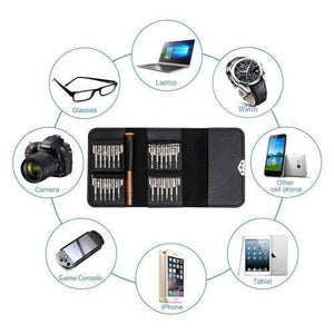 25 In 1 Precision Screwdrivers Set,mini Screwdrivers Repair Tools Kits With Leather Case For Mobile Phone, Pc Laptop, Macbook, Tablet, Ipad, Computers