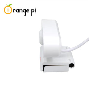 On Demand Orange Pi 1080P Mini HD Camera 360 Horizontal Rotation with USB Interface Analogue Microphones,Compatible with Win XP/7/8/10 iOS