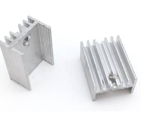 Silver Aluminium To 220 Heat Sink