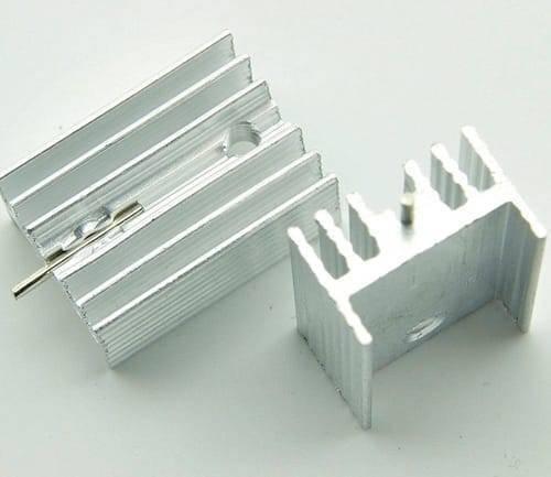 Silver Aluminium To 220 Heat Sink