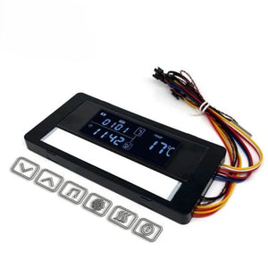 Six Touch switch three color version anti fog Bluetooth horn time display music 5A 60W 12V