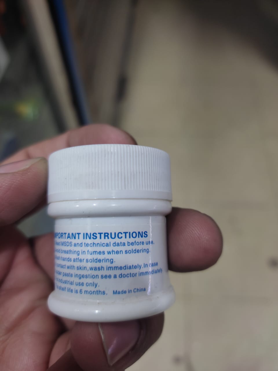Solder Paste (183°C) MaAnt Model MY-83A Weight 50g