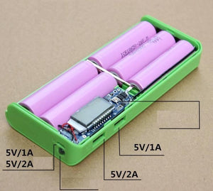 Solderless Lcd Display Dual Usb Diy Power Bank Module
