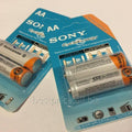 Clone 2 Pcs Sony Ni-mh Aa 1.2v 500mah To 1000mah Rechargeable Battery