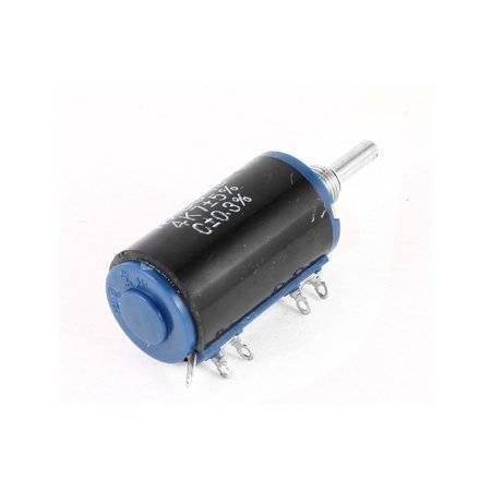 WXD3-13-2W-10k Ohm 2W 4mm Shaft Multi Turn Rotary Wire Wound Potentiometer