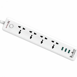 Speed X403pu Premium Portable Power Strip 4socket 3usb Port
