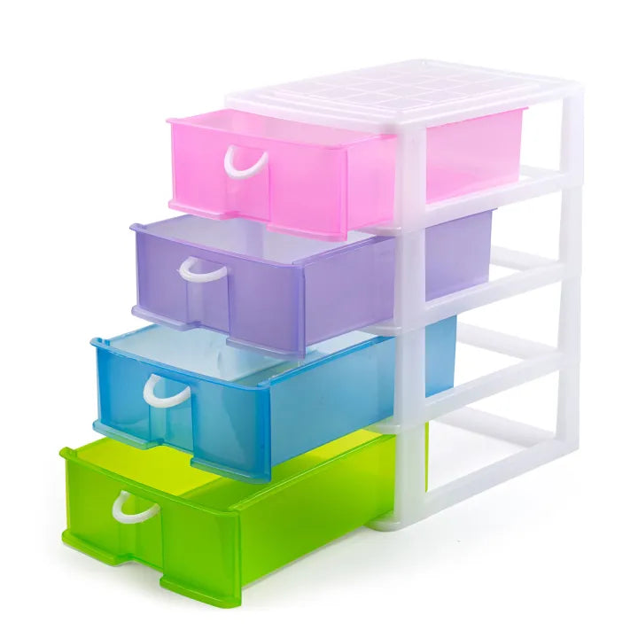Stackable 5 Drawers Layers Set Shoe Makeup Jewelry Storage Organizer Boxes Plastic Cabinets Racks Delivery in Lahore Only