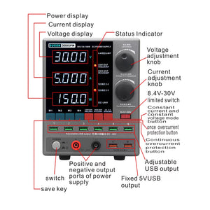 Sugon 3005PM 30V 5A 4-Digits Display LED High Precision Adjustable Switching DC Power Supply