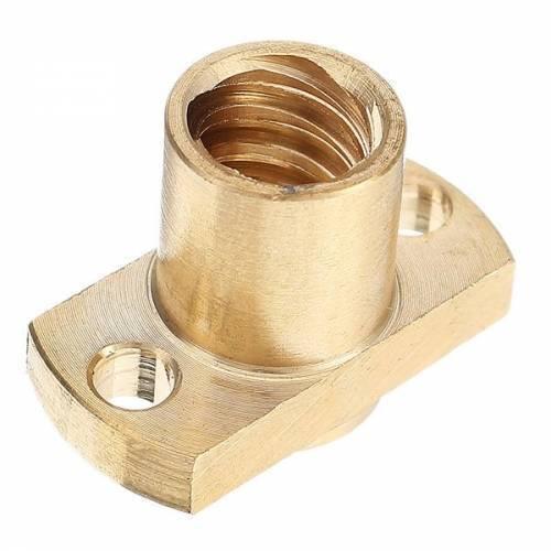 T8 Nut Pitch Lead 8mm Brass T8x8mm Flange Lead Screw Nut
