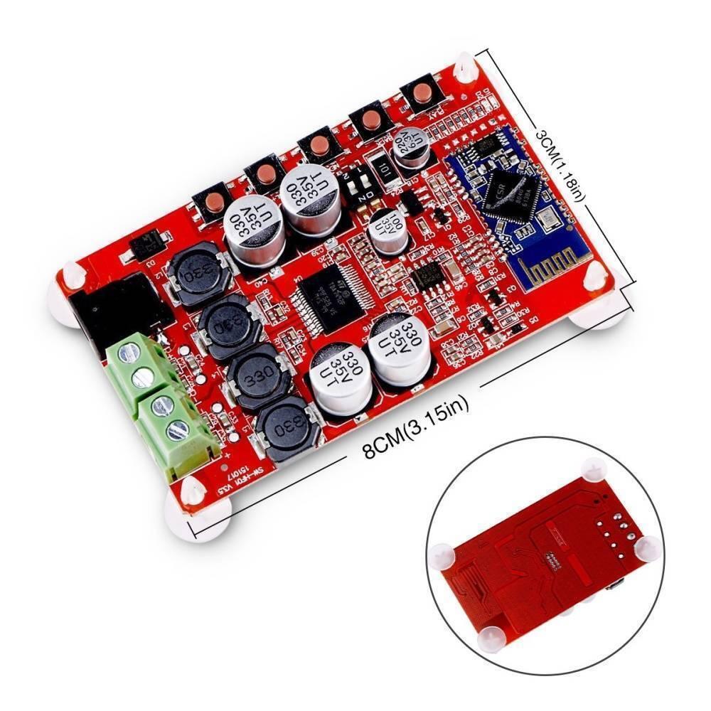 Tda7492 12v 24v 50w + 50w Wireless Bluetooth 4.0 Audio Receiver Board 2x50w Digital Amplifier Module