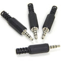 Trrs Male Plug 4 Pole 1/8’ 3.5mm Solder Type Diy Audio Cable Connector For Headphones Headset