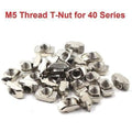 40xm5 T Slot Nut M5 Thread For 40 Series European Aluminium Profile Nickle Plated Hammer Head Type T Nut