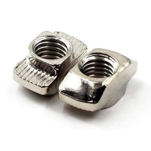 40xm5 T Slot Nut M5 Thread For 40 Series European Aluminium Profile Nickle Plated Hammer Head Type T Nut