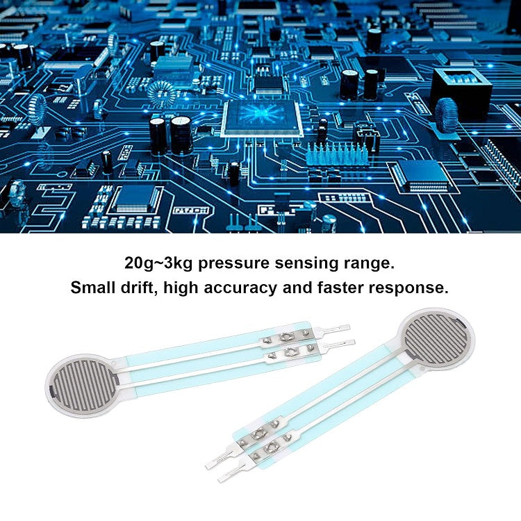 Thin Film Pressure Force Sensor FSR Flexible Bend Sensitive Resistor 20g to 3kg RP-C10-LT