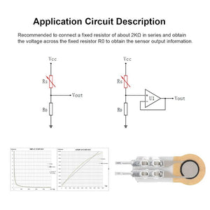 Thin Film Pressure Sensor Force Sensitive Sensing Resistor FSR High Precise 10g to 5Kg RP-C7.6-ST-GCS
