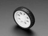 Thin White Wheel for TT DC Gear Motors - 65mm Diameter