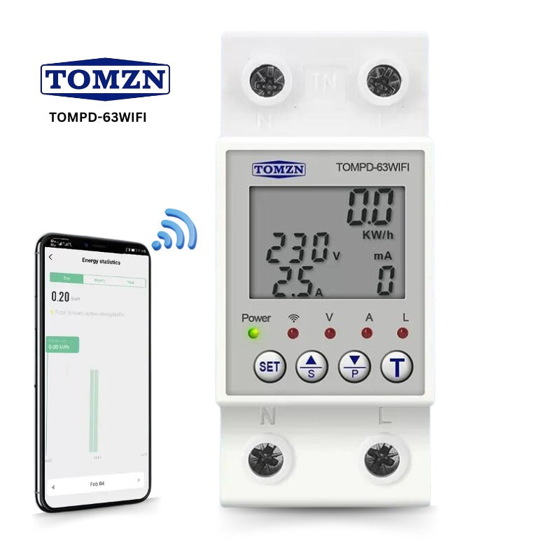 TOMZN TOMPD-63 WIFI Earth Leakage Smart Circuit Breaker