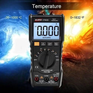 Et8102 True Rms Digital Display Pocket Size Multimeter 1000v 10a Voltmeter Ammeter