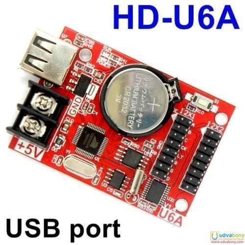 Usb Port Single Double Color Led Display Controller Card Hd-u6a