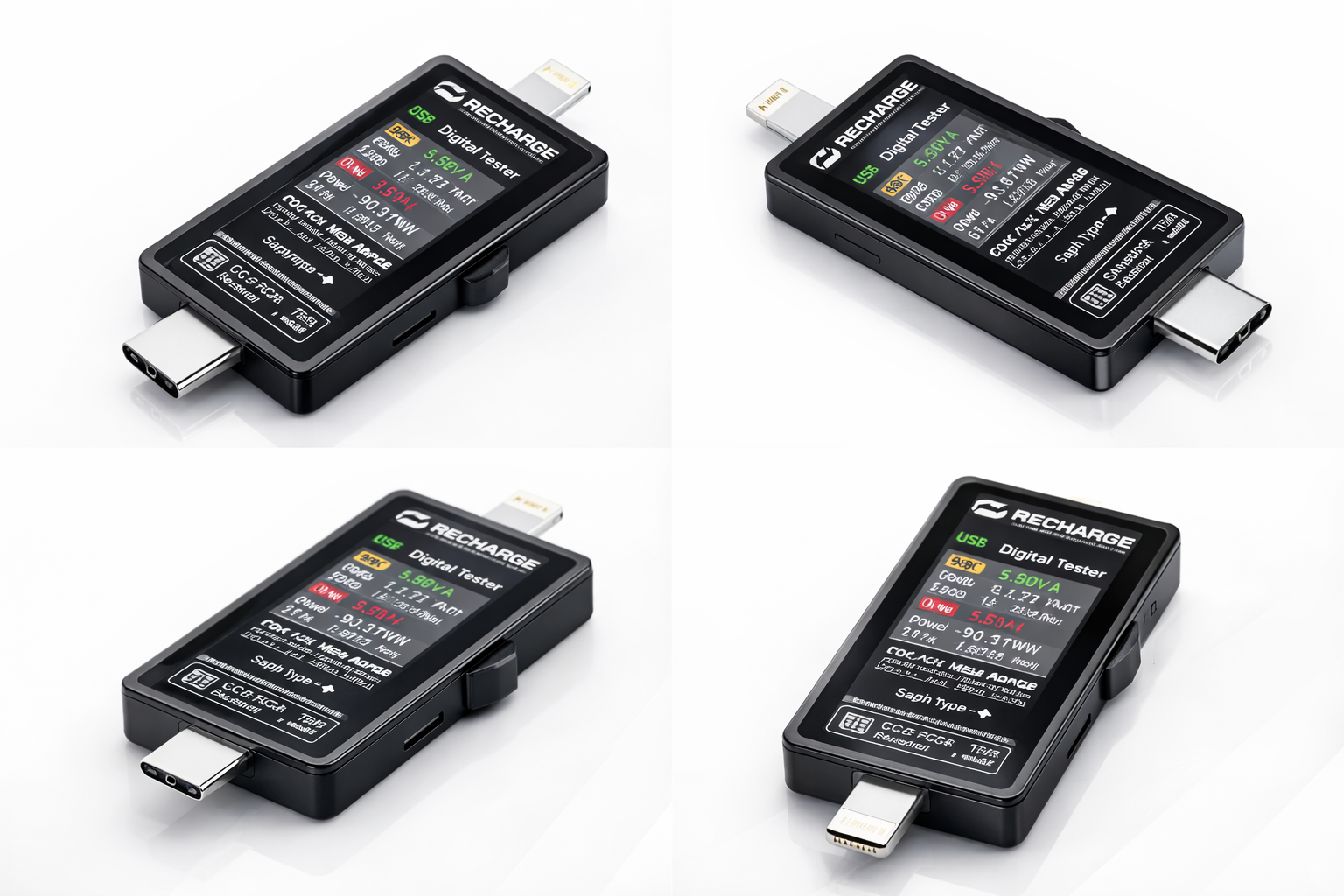 Mechanic T-824 Charging Port Pin Tester Current Power Check Type-C 8 Pin Phones