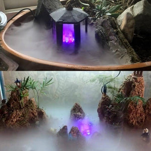 Original Ultrasonic Mist Maker Fogger 12 Led Colorful Light 24v 1a Humidifier with adapter