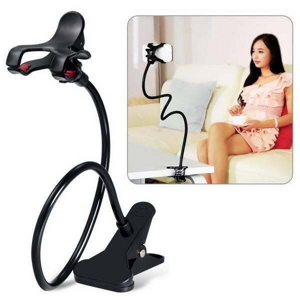 Dell Universal Cell Phone Holder Lazy Phone Gosseneck Holder Clip Bracket Flexible Long Mobile Stand