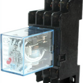 Uxcell HH54P DC 12V Coil 14-Pin Power Relay 4P2T with base| Digilog.pk