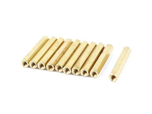 M3x55mm Female To Female Thread Brass Hex Standoff Pcb Pillar Spacer