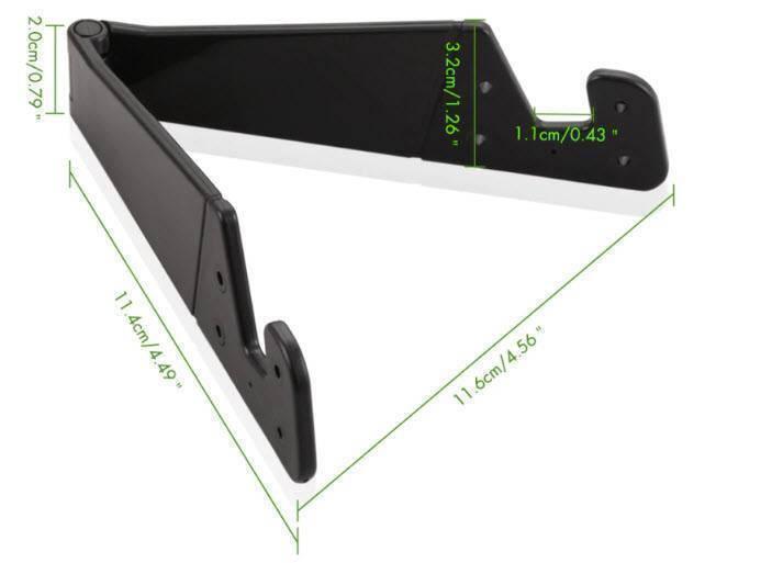 V Shaped Fold Able Universal Mobile Phone Tablet Pc Stand Holder Pocket-sized Kickstand For Desk