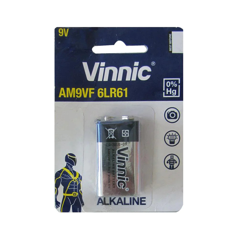 Vinnic Alkaline 9v Battery High Quality Am9vf 6lr61
