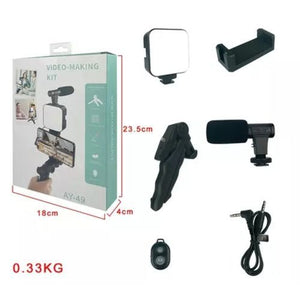 Kd-49/20 Vlog Kit Vlogging Kit Video Making Kit With Microphone