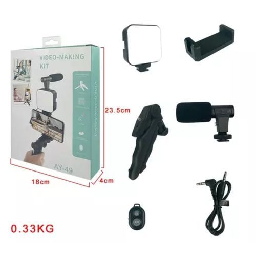 Kd-49/20 Vlog Kit Vlogging Kit Video Making Kit With Microphone