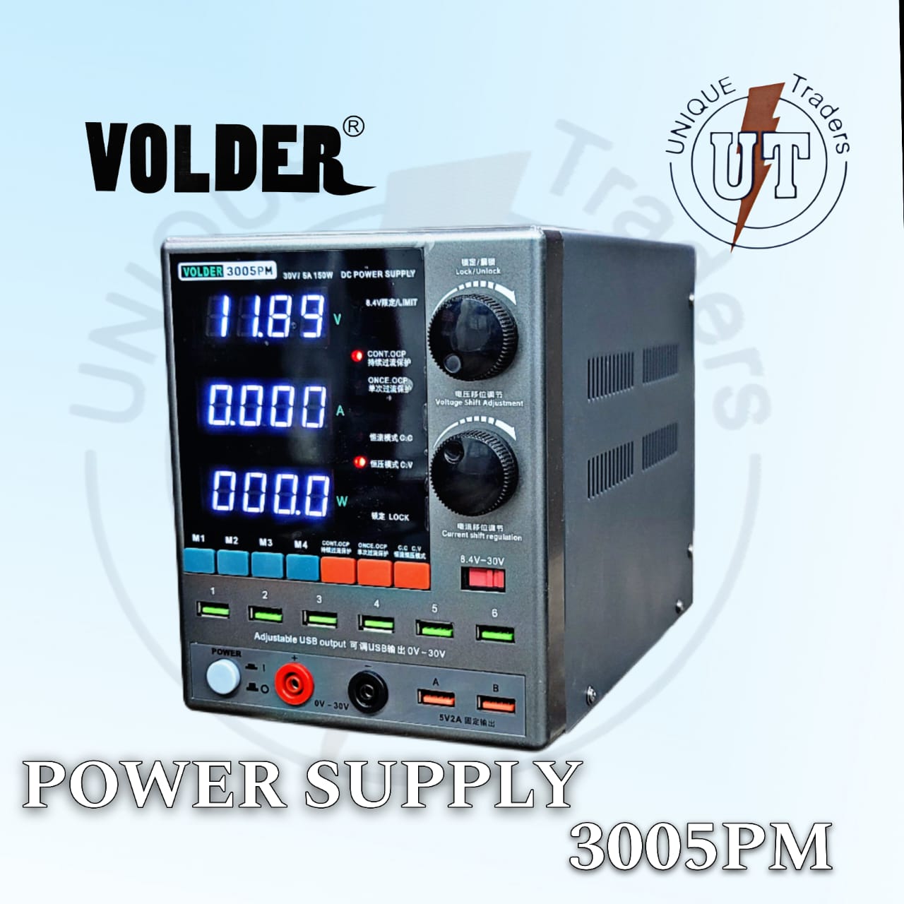 Volder Power Supply 3005PM | Precision Adjustable DC Supply | Digilog.pk