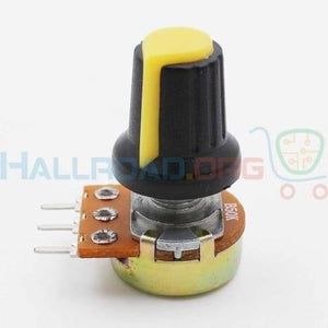 Wh148 15x17mm 6mm Shaft Hole Plastic Potentiometer Amplifier Knob