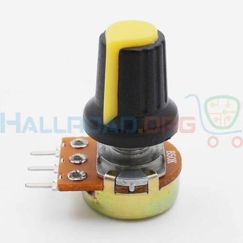 Wh148 15x17mm 6mm Shaft Hole Plastic Potentiometer Amplifier Knob