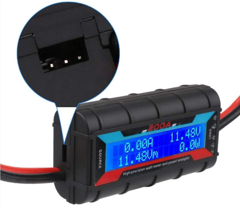 200A Wattmeter Detector Power Analyzer - High Precision Current Voltage Meter