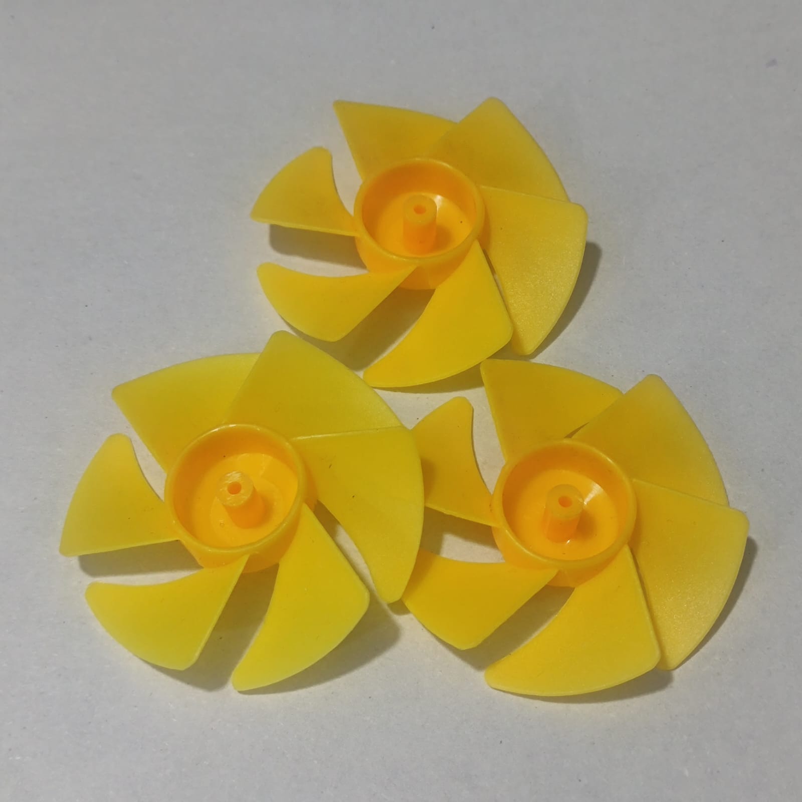 Diy Boat Model 6-blades Propeller 2mm Vortex Fan Paddle Toy Car Fan Spare Part 2*50mm