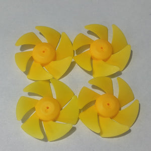 Diy Boat Model 6-blades Propeller 2mm Vortex Fan Paddle Toy Car Fan Spare Part 2*50mm