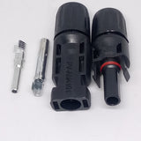 Big Size 50mmx17mm 30a 1500v Male Female Mc4 Connector For Solar Panel Dc Wire Cable