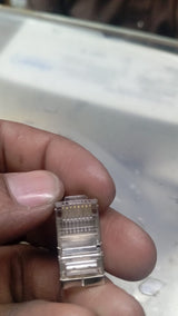 RJ45 Connector with meteal casing