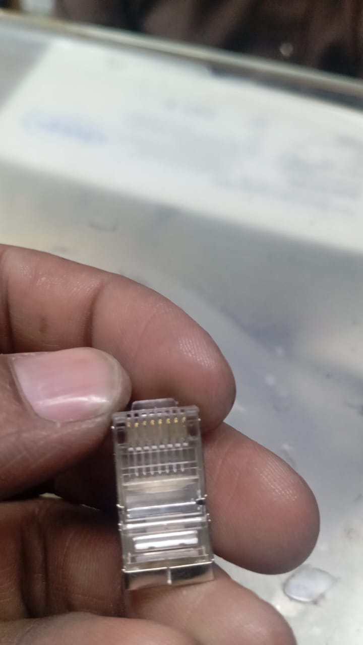 RJ45 Connector with meteal casing