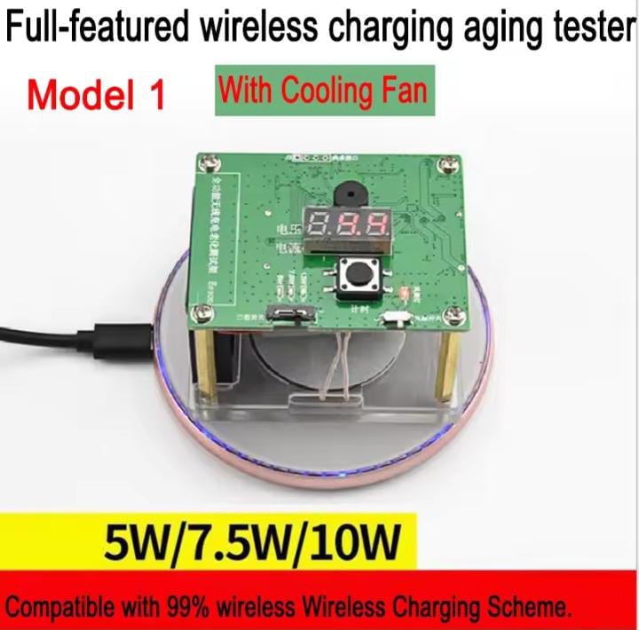 Wireless Charger Tester Smart Watches QI Wireless Charger Tester Voltage Current Load PCB Detector for Apple iWatch Galaxy Watch Wireless Chargers