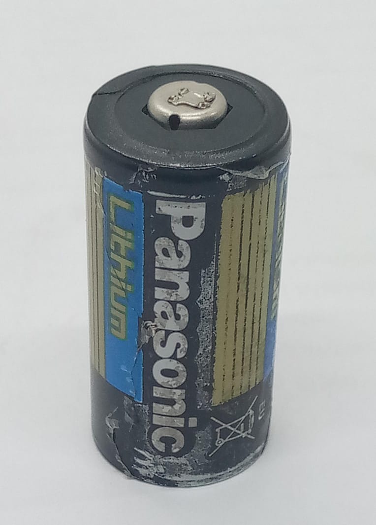 USED Product Panasonic Industrial CR123A Lithium Battery