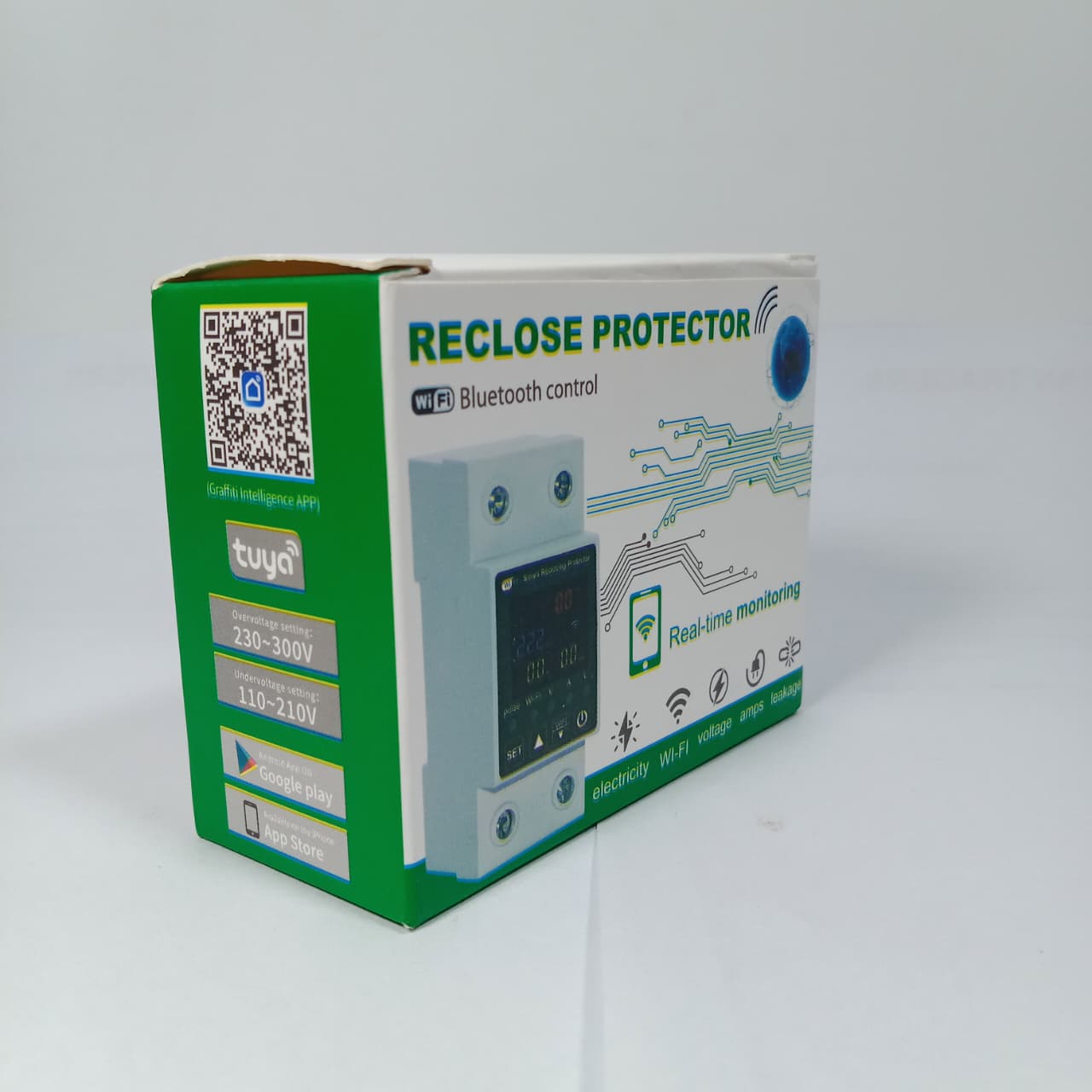 Reclose Programmable 63A WiFi Breaker Switch Smart Home Circuit Breaker 2 Pole