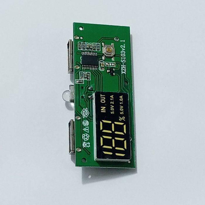 Dual Usb 18650 Battery Charger Power Bank Module 5v 1a 2a
