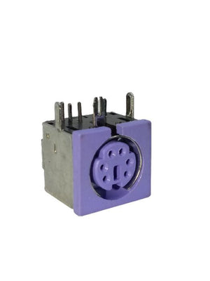 Pcb Mount 6 Pin Mini Din Socket Audio Video Connector