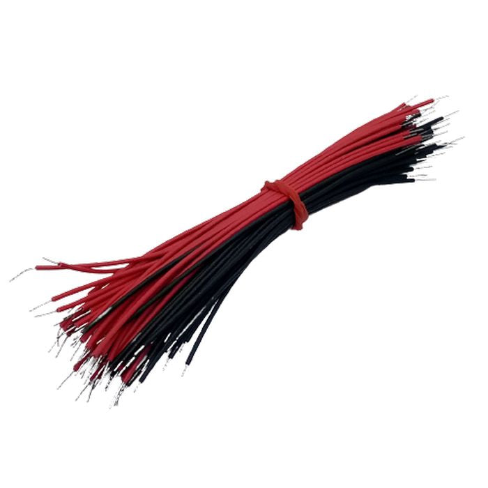50pcs Bundle Soldering Wire Jumper Cable Dupont Wire Electronic Wires Black Red Color