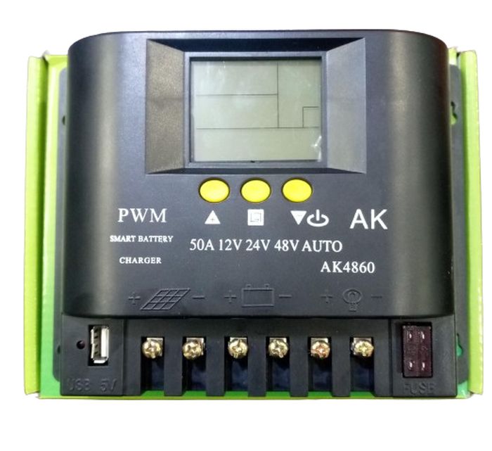 Ak4860 50a Solar Charge Controller Pwm Type