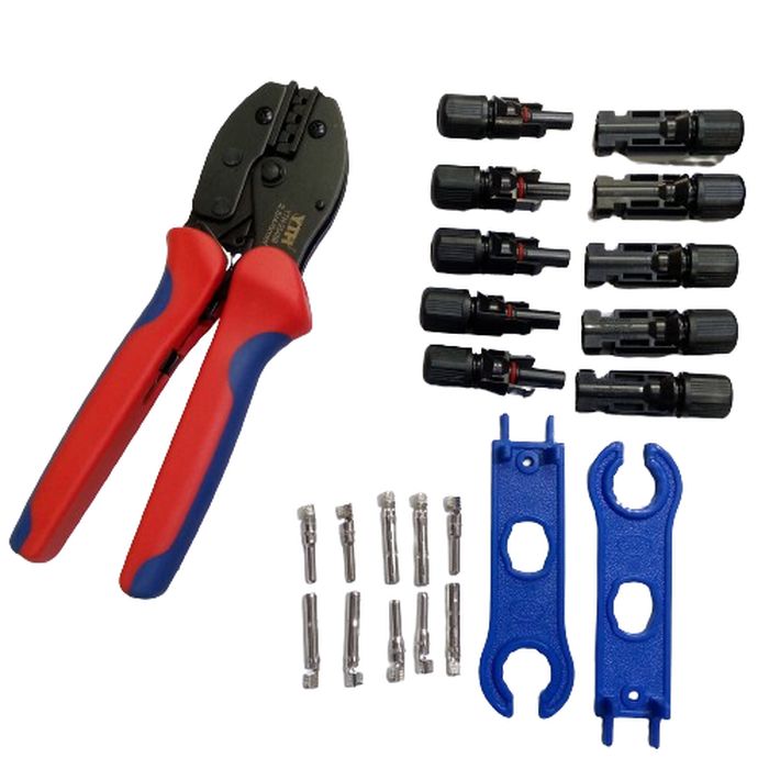 YTH-2546B 2.5/4/6MM Solar Crimper MC3 MC4 Crimping Tool Kit